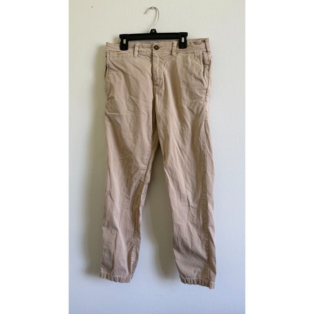American Eagle Men’s Chino Pants 29x30 Slim Straight Khaki Tan Casual Stretch